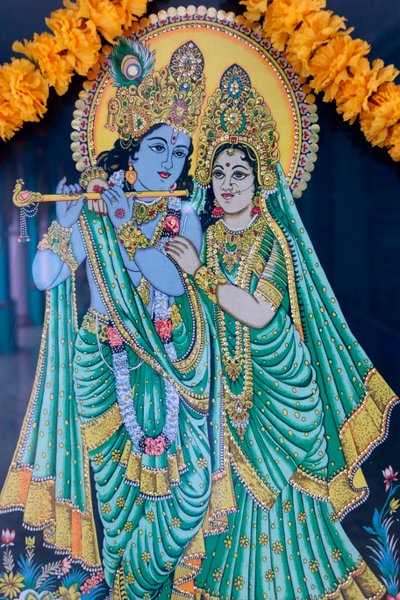 Krishna and Radha, Sri Thenday Yutthapani Temple, Ho Chi Minh City, Vietnam by Unknown